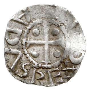 denar, Aw: Popiersie w lewo, CONR[ADVS] RE, Rw: Krzyż z kulkami w polach, CONRADVS REX, srebro 1.50 g, Dbg. 756, Kluge 107