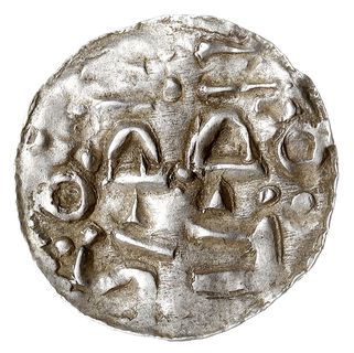 denar, Aw: Napis OTTO wkomponowany w imitację napisu, Rw: Krzyż z kulkami w polach, OTTO P II S REX, srebro 1.39 g, Dbg. 1271