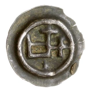 Brakteat 1345-1353, Prostokąt z dwoma krzyżami na przedłużeniach boków, poniżej gwiazdka, srebro 0.25 g, BRP Prusy T12.2