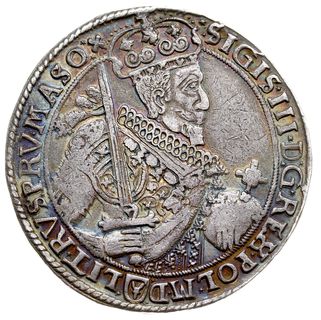 talar 1630, Bydgoszcz, Aw: Popiersie króla z kokardą z tyłu i napis wokoło zakończony krzyżykami