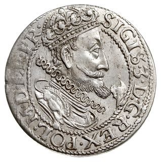 ort 1615, Gdańsk, duża głowa króla, Shatalin G.15-7 (R3), awers wybity nieco uszkodzonym stemplem ale bardzo ładny egzemplarz