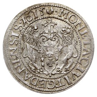 ort 1615, Gdańsk, duża głowa króla, Shatalin G.15-7 (R3), na awersie drobna wada blachy ale ładnie zachowany