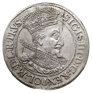 ort 1615, Gdańsk, mała głowa króla z kryzą, Shatalin G.15-12 (R), ładny