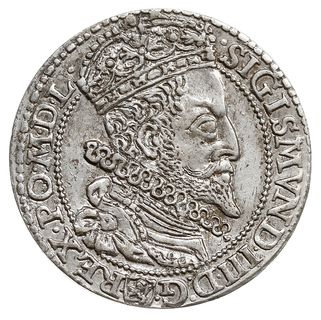 szóstak 1599, Malbork, odmiana z dużą głową króla, bardzo ładny i rzadki