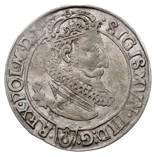 szóstak 1623, Kraków, rzadsza odmiana - na rewersie pod koroną 16 VI 23, T. 3, patyna