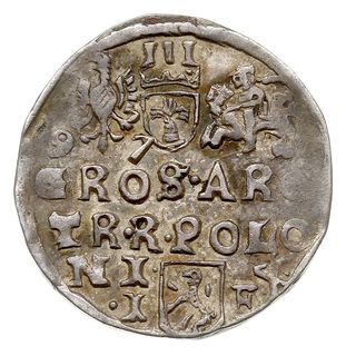 trojak 1597, Lublin, skrócona data po bokach Orła, Iger L.97.14.a (R4), rzadki, patyna