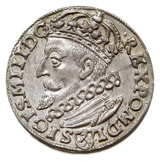 trojak 1601, Kraków, popiersie króla w lewo, Iger K.01.1.a (R1), wyśmienicie zachowany, delikatna patyna