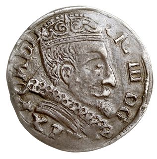 trojak 1598, Wilno, większa głowa króla, Iger V.98.1.b (R1), Ivanauskas 5SV59-36, rzadki, patyna