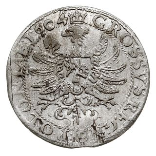 grosz 1604, Kraków, herb Lewart pod popiersiem króla i litera C pod Orłem, T. 6, rzadki