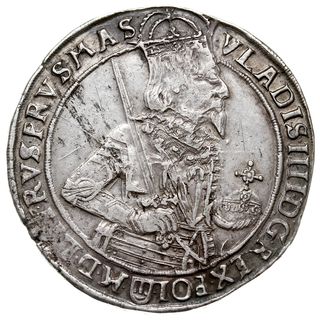 talar 1634, Bydgoszcz, Aw: Półpostać króla w pra