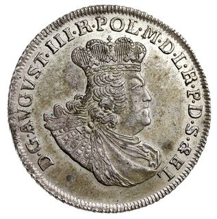 złotówka (30 groszy) 1763, Gdańsk, Kahnt 720, piękna