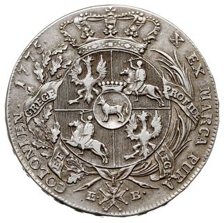talar 1775, Warszawa, odmiana z napisem LITU, srebro 27.91 g, Plage 392, Dav. 1619, delikatna patyna