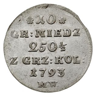10 groszy miedzianych 1793, Warszawa, Plage 239,