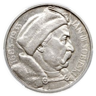 10 złotych 1933, Warszawa, Jan III Sobieski, Parchimowicz 121, moneta w pudełku firmy PCGS z oceną MS 62, bardzo ładne