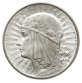 5 złotych 1933, Warszawa, Głowa Kobiety, Parchimowicz 116 c, wyśmienite