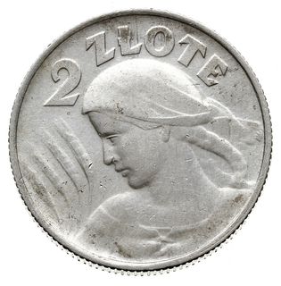 2 złote 1924, Birmingham, litera H obok daty, Parchimowicz 109 b, rzadkie