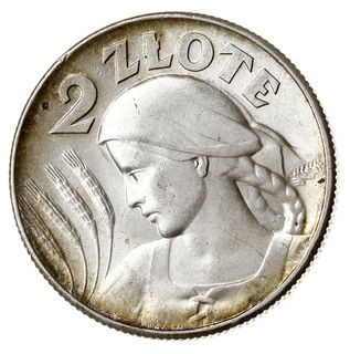 2 złote 1925, Londyn, kropka po dacie, Parchimowicz 109 d, wyśmienity egzemplarz, patyna
