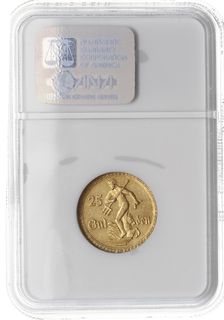 25 guldenów 1930, Berlin, Posąg Neptuna, złoto 7.98 g, Parchimowicz 71, moneta wybita stemplem zwykłym, w pudełku firmy NGC z oceną MS 65, piękne