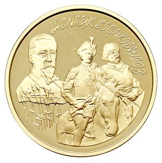 200 złotych 1996, Warszawa, Henryk Sienkiewicz, złoto 15.54 g, Parchimowicz 745, wybito 1000 sztuk, rzadkie