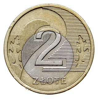 2 złote 2008, Warszawa, błąd wybicia - niecentryczny środek monety