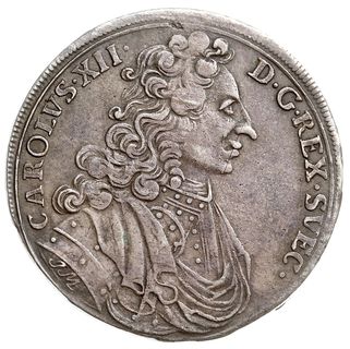 gulden (2/3 talara) 1707, Szczecin, AAJ 228 (R), Dav. 770, patyna, rzadki