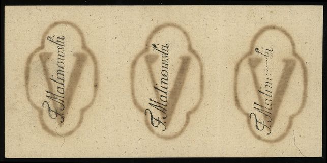 5 groszy miedziane 13.08.1794, trzy nierozcięte egzemplarze, Lucow 38b (R6) - ilustrowane w katalogu kolekcji, Miłczak A8, duża rzadkość i piękny stan zachowania