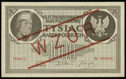 1.000 marek polskich 17.05.1919, seria III-0, nu