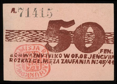 50 fenigów 2.11.1944, numeracja 71415, Lucow 941