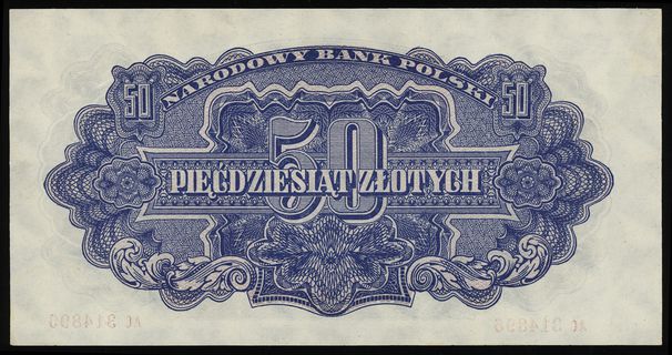 50 złotych 1944, w klauzuli OBOWIĄZKOWYM”, seria