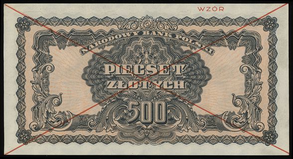 500 złotych 1944, w klauzuli OBOWIĄZKOWYM”, seri