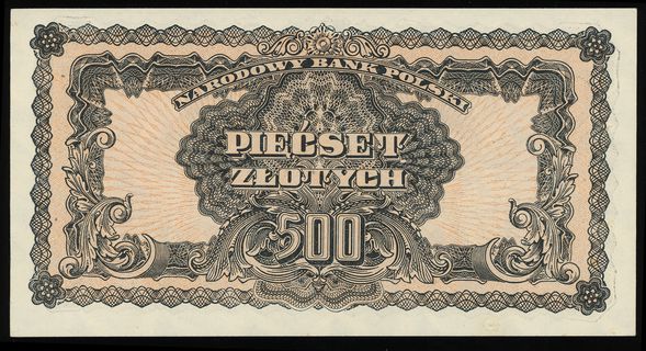 500 złotych 1944, w klauzuli OBOWIĄZKOWE”, seria