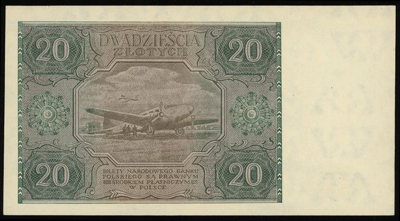 20 złotych 15.05.1946, seria G, numeracja 007869