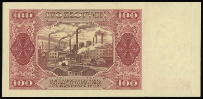 100 złotych 1.07.1948, seria FZ, numeracja 45932
