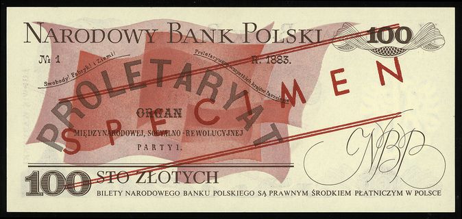 100 złotych 1.06.1979, seria EU, numeracja 00002