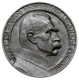 Józef Piłsudski, medal autorstwa Jana Raszki, 19