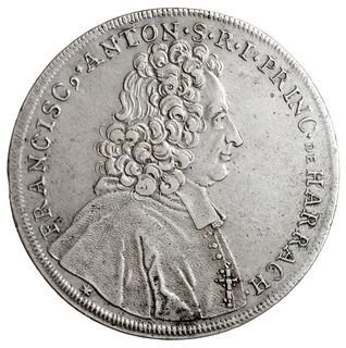 talar 1716, portret autorstwa P. H. Millera z gwiazdą pod popiersiem, srebro 29.05 g, Dav. 1237, Probszt 1998, Zöttl 2408, rzadki