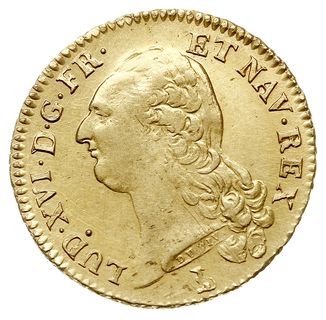 podwójny louis d’or à la tête nue 1786/T, Nantes, złoto 15.30 g, Droulers 877, Gad. 363, Fr. 474, minimalne ślady czyszczenia, ale wyśmienicie zachowany