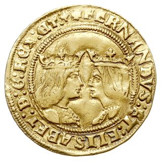 podwójny dukat = doble excelente, bez daty (po 1497), Toledo, złoto 6.90 g, Fr. 130, Cayon 2946