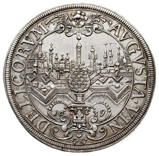 talar 1639, z tytulaturą Ferdynanda III, srebro 28.90 g, Dav. 5039, Fo. 155, Fo./S. 309, bardzo ładny