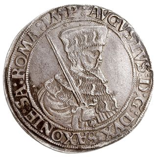 talar 1568 T, Schneeberg, srebro 28.42 g, Dav. 9793, Keilitz/Kahnt 51, Schnee 707, rzadki, miejscowa patyna, egzemplarz z aukcji F. R. Künker 140/2577