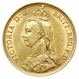 2 funty 1887, moneta wybita z okazji jubileuszu 50-lecia panowania, złoto 15.96 g, Seaby 3865, Fr. 391, stempel zwykły, pięknie zachowane