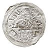 Denar, 1146-1157, Aw: Książę z mieczem na tronie