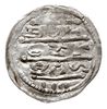 Denar, 1157-1173, Aw: Książę siedzący na tronie 