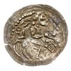 Brakteat łaciński, Książę na koniu w prawo, srebro 0.10 g, Str. 103, bardzo ładnie zachowany, jedn..