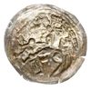 Brakteat łaciński, Książę na koniu w prawo, srebro 0.10 g, Str. 103, bardzo ładnie zachowany, jedn..