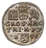 trojak 1598, Bydgoszcz, Iger B.98.7.a (R1), rzadki typ monety pięknie zachowany, patyna