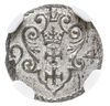 denar 1594, Gdańsk, moneta w pudełku firmy NGC z oceną MS 62, bardzo ładny