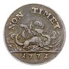 2 grosze srebrne (półzłotek) próbne 1771, Warszawa, odmiana z większą salamandrą, srebro 1.26 g, P..