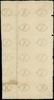 fragment papieru ze znakiem zabezpieczającym do druku 18 banknotów 10 groszy miedziane 13.08.1794,..
