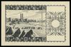 czarnodruk rysunku stalorytniczego ze strony odwrotnej 20 złotych 15.08.1939, bez oznaczenia serii..